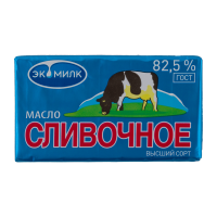 Масло сливочное "Коровка" Экомилк, 82,5%, 330 гр.