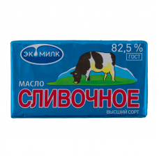 Масло сливочное "Коровка" Экомилк, 82,5%, 330 гр.