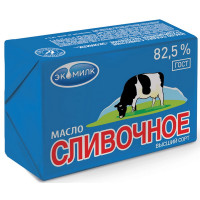 Масло сливочное "Экомилк" 82,5%, 450 гр.