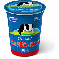 Сметана Экомилк Сливочная 30%